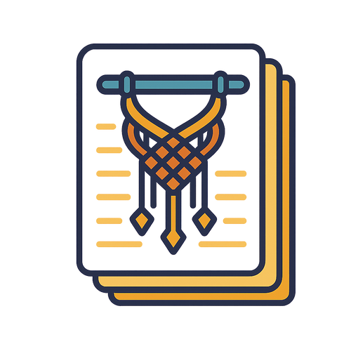 Macramé Boho Style Wall Art Notes